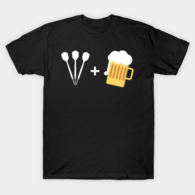 Darts and Beer - Darts T-shirt T-Shirt by HappyGiftArt